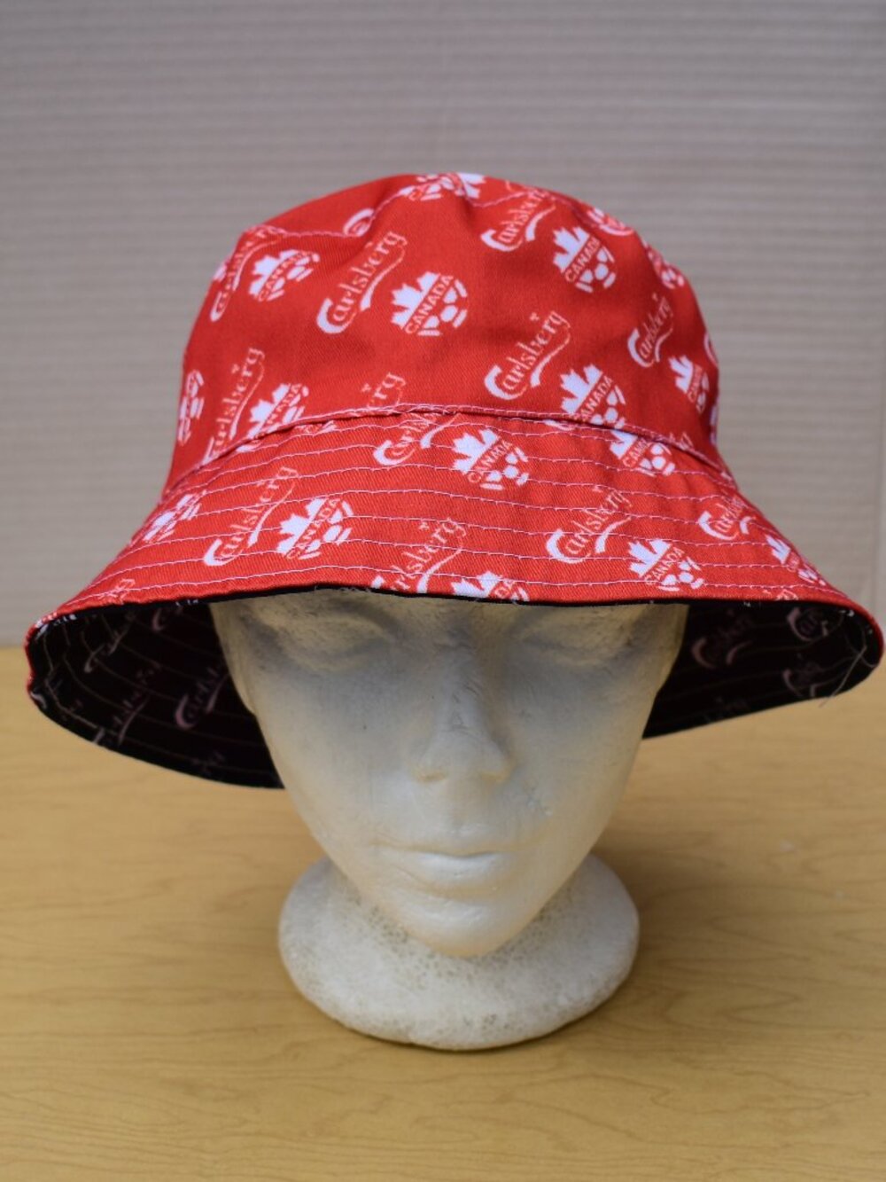 Carlsberg Canada Beer Bucket Hat New Revesrsible